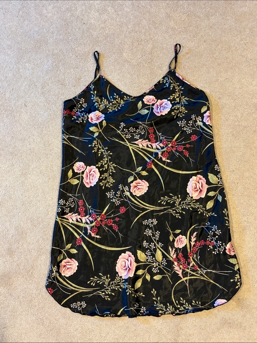 Vintage Colesce Couture floral lingerie night gown